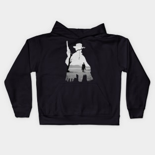 A Fistful of Dollars Collage Illustration Kids Hoodie